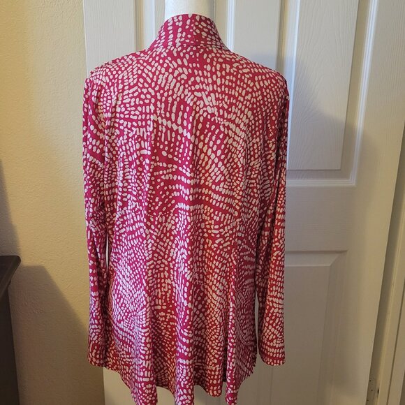Susan Graver Pink V-Neck L/S Blouse A298487 - Size M - EUC - Picture 5 of 9